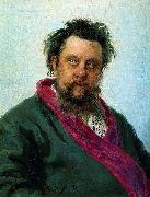 Ilya Repin Composer Modest Mussorgsky oil